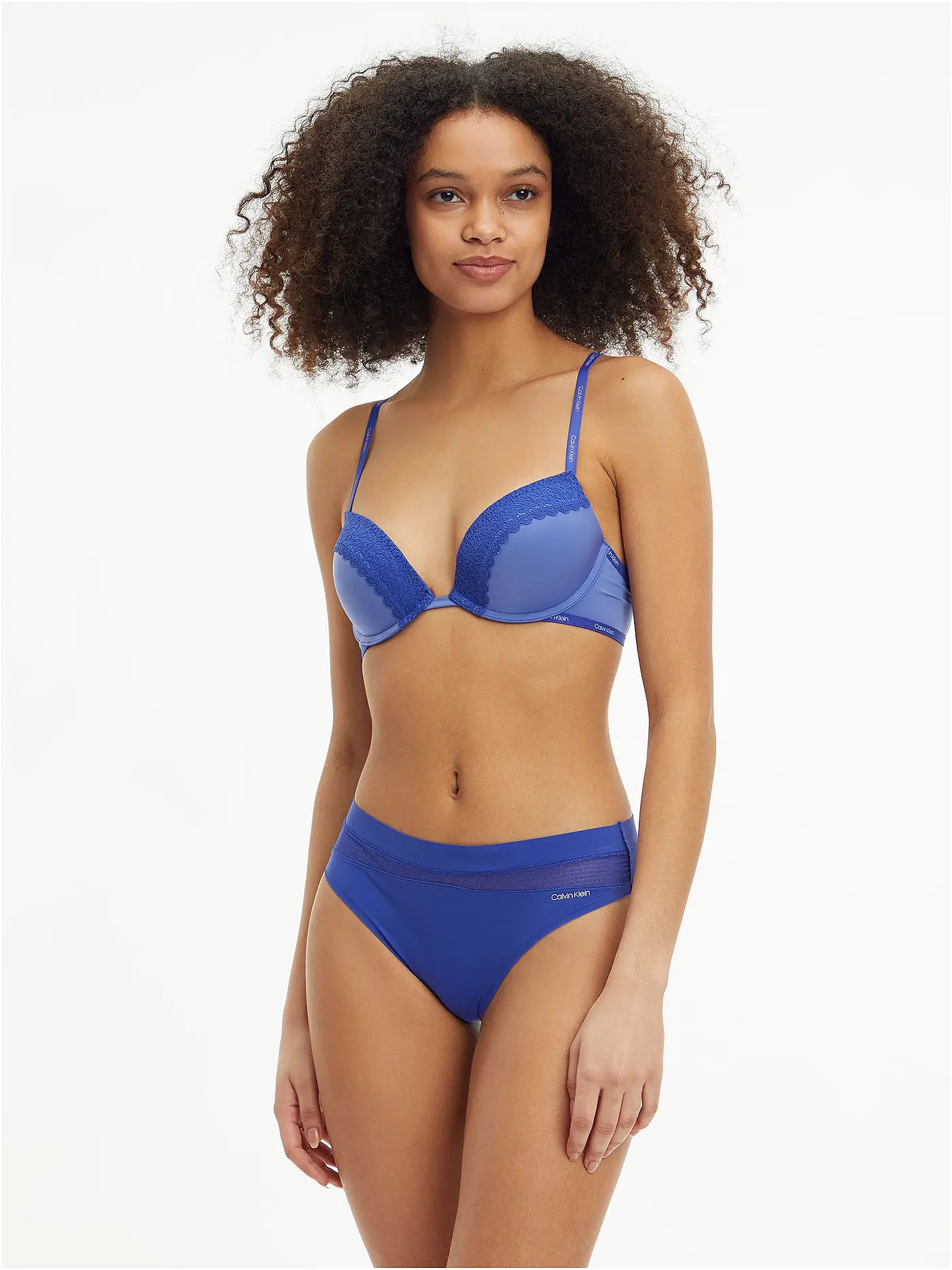 CALVIN KLEIN | Push Up Plunge BH Flirty blue | dunkelblau